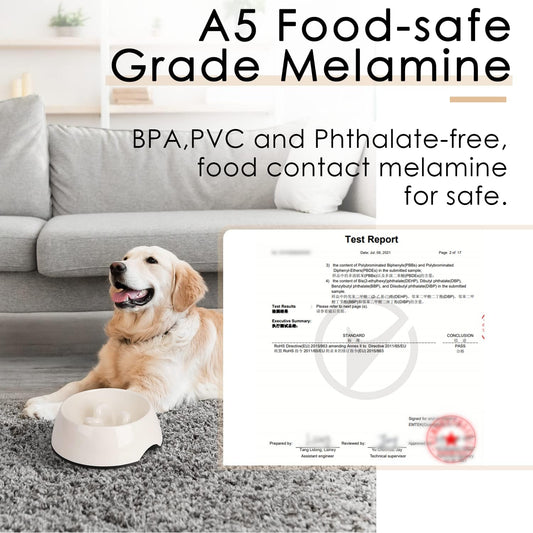 Slow Feeder Dog Bowl Cat Bowl 1/2 Cup Slow Feeding Dog Bowl for Small Medium Breed anti Gulping Healthy Eating Interactive Bloat Stop Fun Alternative Non Slip Puzzle Dog Food Bowl, White