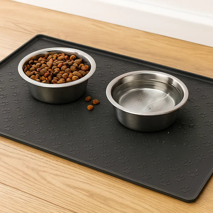 Silicone Pet Food Mat with Raised Edge