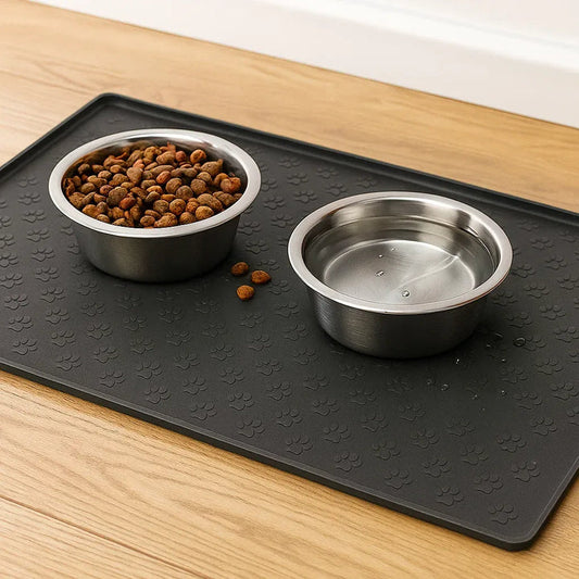 Silicone Pet Food Mat with Raised Edge