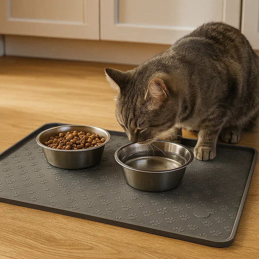 Silicone Pet Food Mat with Raised Edge